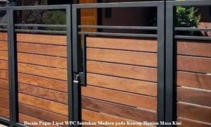 Desain Pagar Lipat WPC Sentuhan Modern pada Konsep Hunian Masa Kini Pagar Lipat WPC