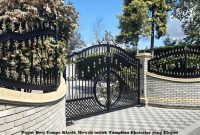 Pagar Besi Tempa Klasik Mewah