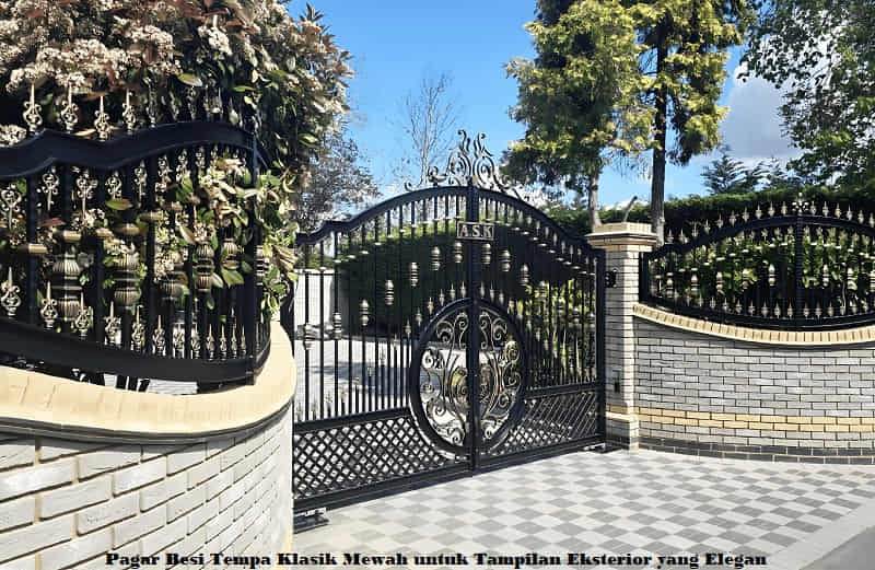 Pagar Besi Tempa Klasik Mewah
