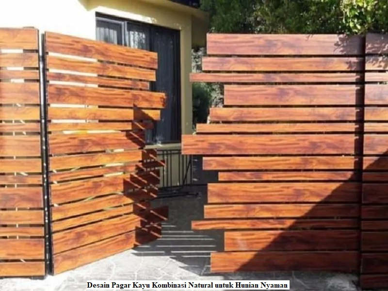Desain Pagar Kayu