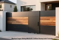 Pagar Sliding Minimalis